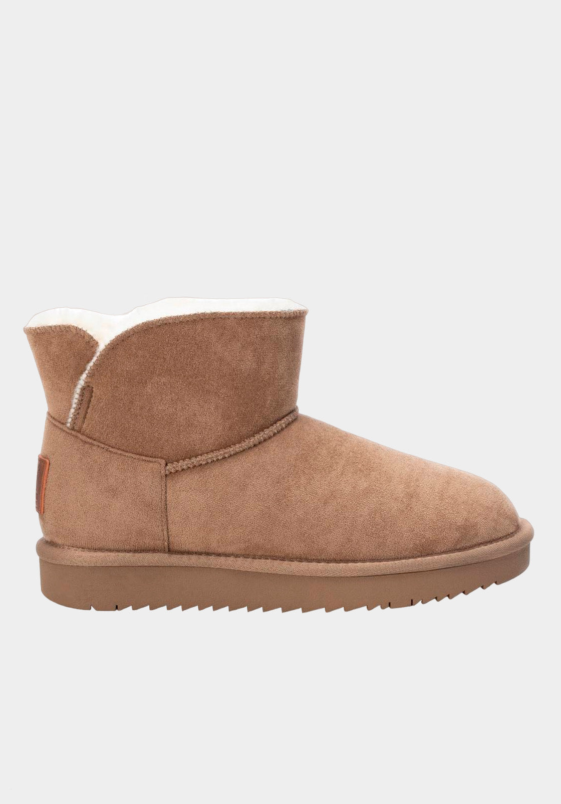 Fur-lined ankle boot