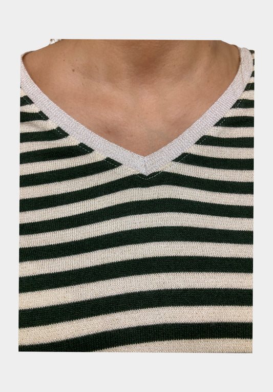Striped pointed tunic