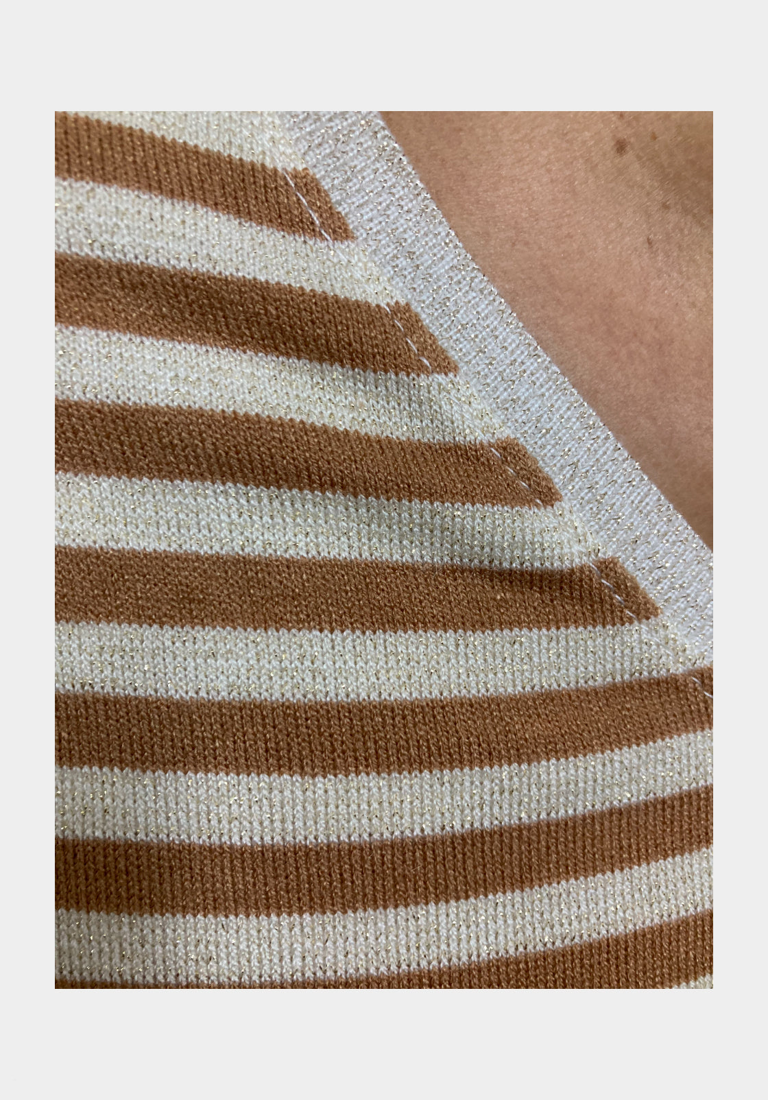 Striped pointed tunic
