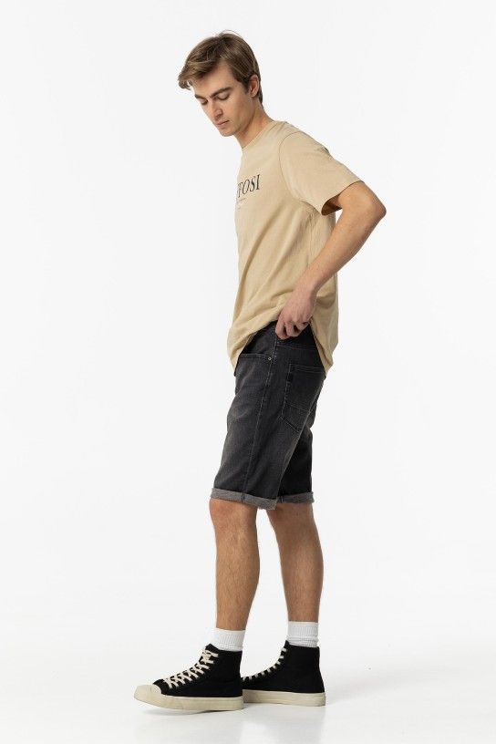 Indigo knit short_43