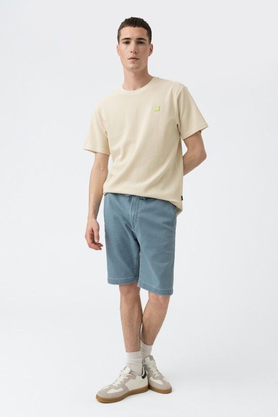 Indigo knit short_46