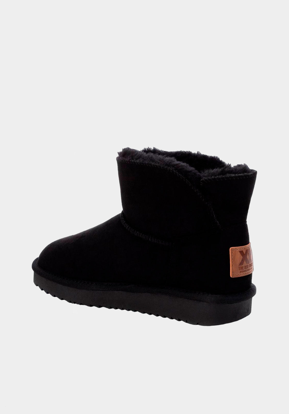 Fur-lined ankle boot