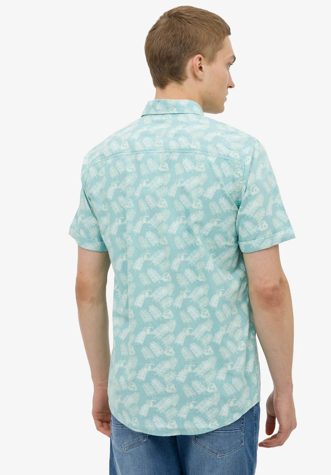 Camisa m/curta flores