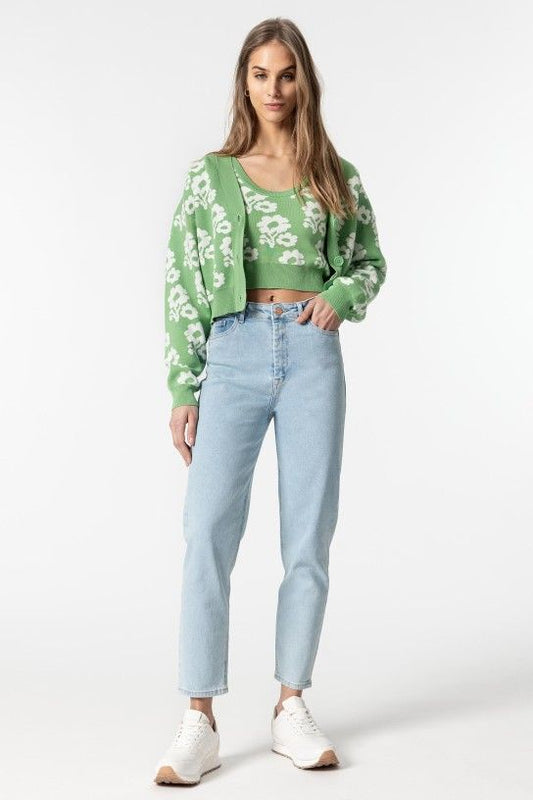 Calça jeans mom slim