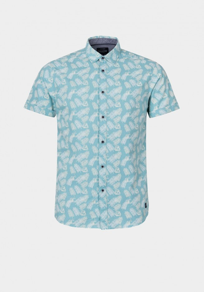 Camisa m/curta flores