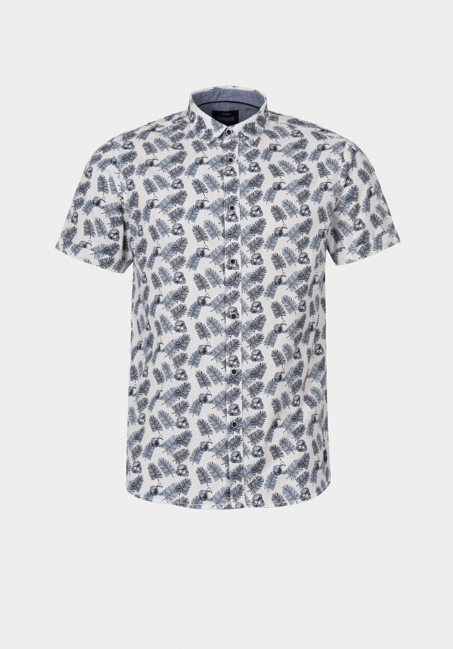 Camisa m/curta flores